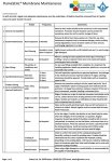 FlameSEAL Maintenance Sheet